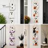 Layered Hanging Seasonal Ornament Halloween Wooden BOO Sign, Creative Letter Pendants, Vintage Ghost Pumpkin Black Cat Cute Theme Wall Decor