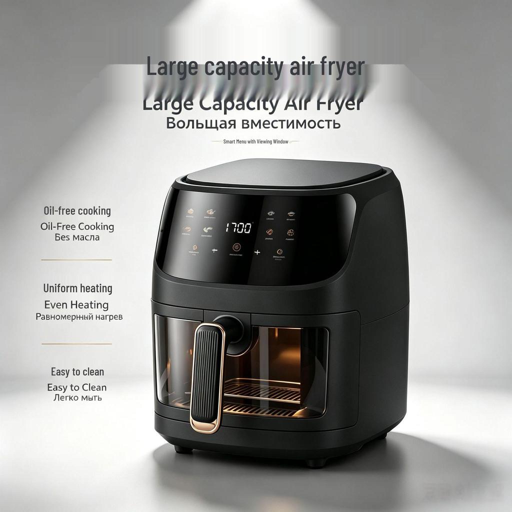 8L Multi-Functional Smart Touch Air Fryer Oven – Large Capacity Electric Fryer & French Fry Maker