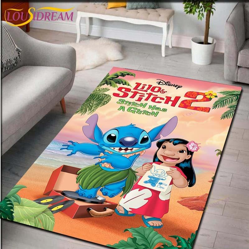 Cartoon Anime Stitch dywan do salonu rysunek sypialnia maty podłogowe dywan do zabawy dla dzieci kuchnia łazienka mata antypoślizgowa!