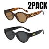 2PACK Retro Fashion Cat Eye Sunglasses  Classics Women Brand Designer Style Sun Glasses Men's Outdoor Travel Sunglasses