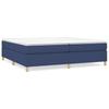 Vidaxl Bettgestell Ohne Matratze, Blau, 200X200 Cm, Stoffbezogen