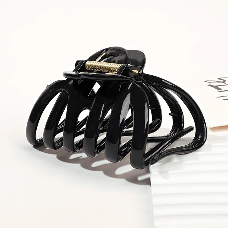 1pc Suitable for lazy style with high hair volume, grab clip, large pumpkin clip, hair clip, new shark clip