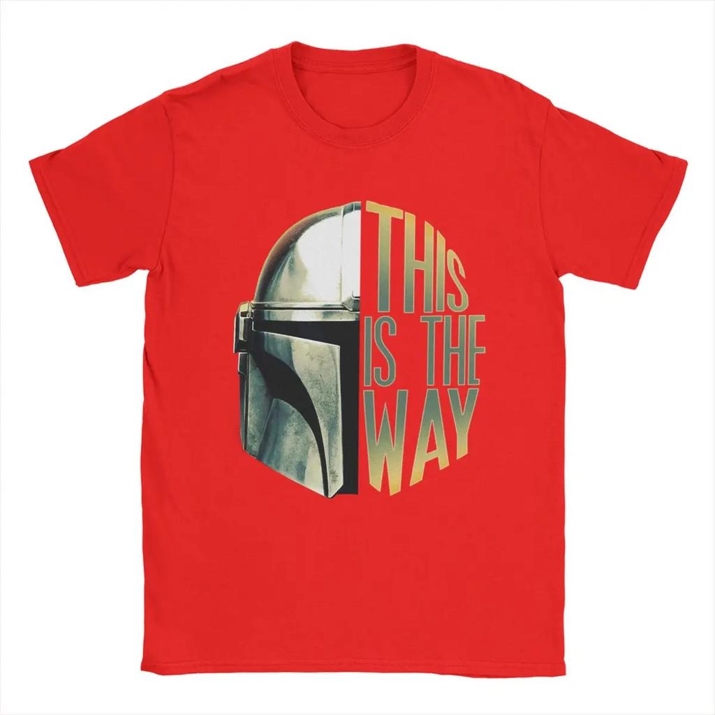 Men's T-Shirt This Is The Way Vintage Pure Cotton Tees Short Sleeve T Shirt Crewneck Tops Party
