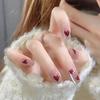 Pure Handmade Phototherapy Nail Art Cute Sweetheart Wear Nail Finished Cat Eye Nail Art Patch Showing Whiteness