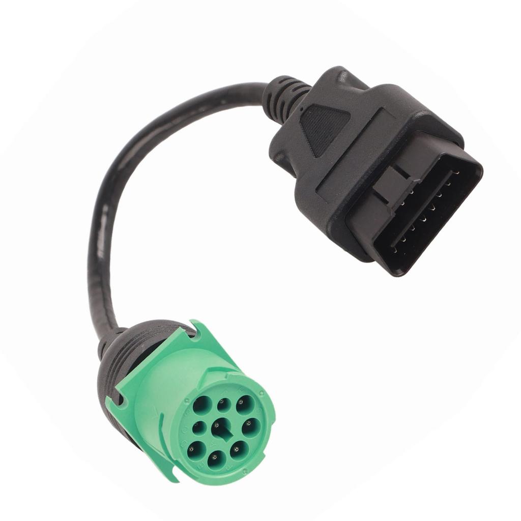 9-poliger Stecker auf 16-poliger OBD2 LKW Diagnose-Scanner Kabeladapter für Cummins Dieselmotor