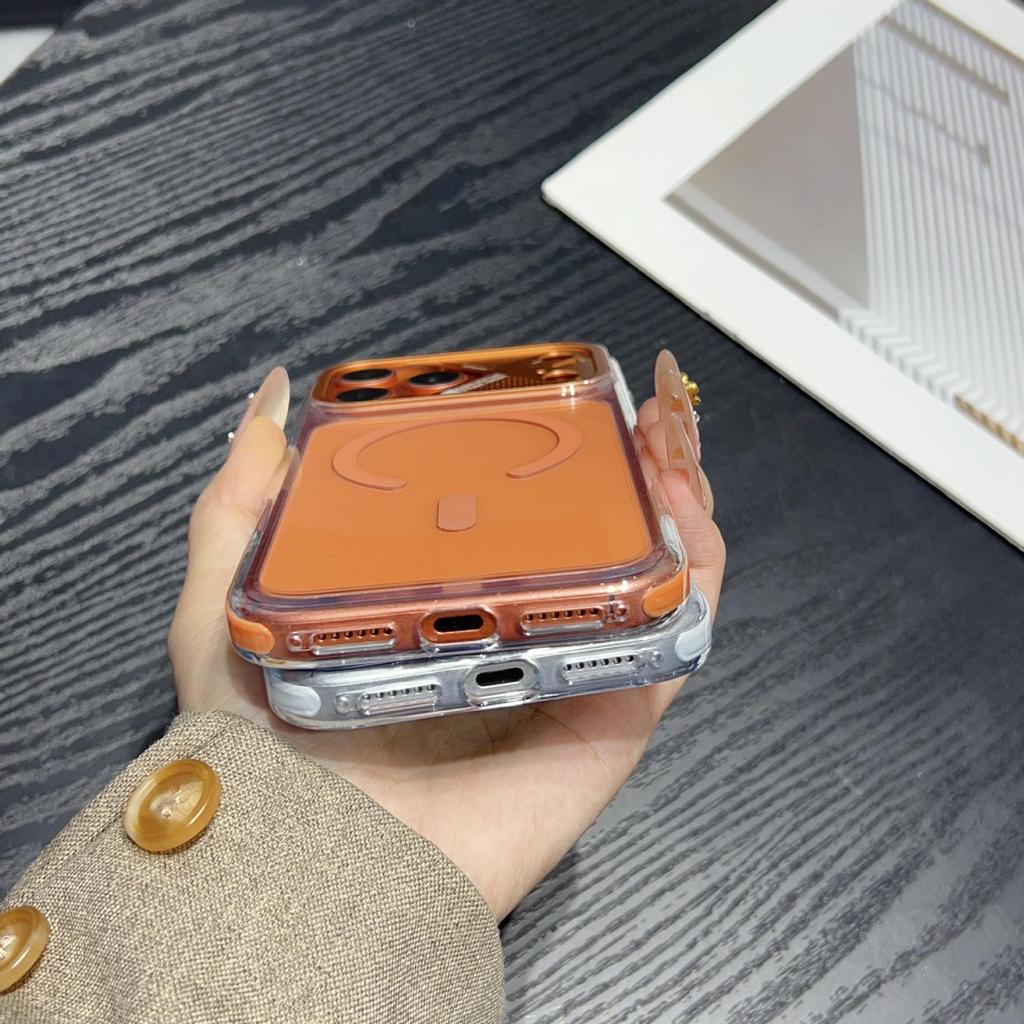 Premium iPhone 17 Pro Max Hülle: Zweifarbiges Eiskristall-Design mit Magnetischer Saugung und Vollständigem Fallschutz
