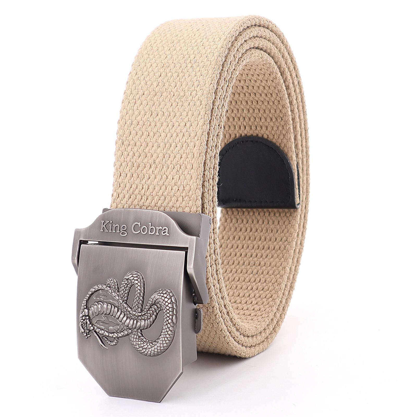 

Мужской толстый ремень из парусины, модный молодежный ремень из сплава для отдыха на природе, корейский выпуск, повседневный One Size хаки