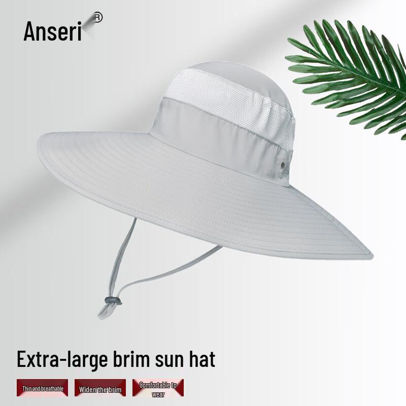 Unisex Faltbarer Atmungsaktiver Outdoor-Sonnenhut mit Breiter Krempe