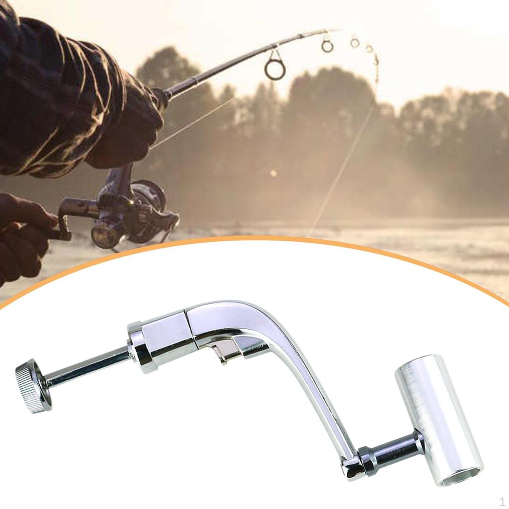 Fishing Handle Reel Knob Power Grip Rotary Metal Single Rocker Arm for Gift Outdoor