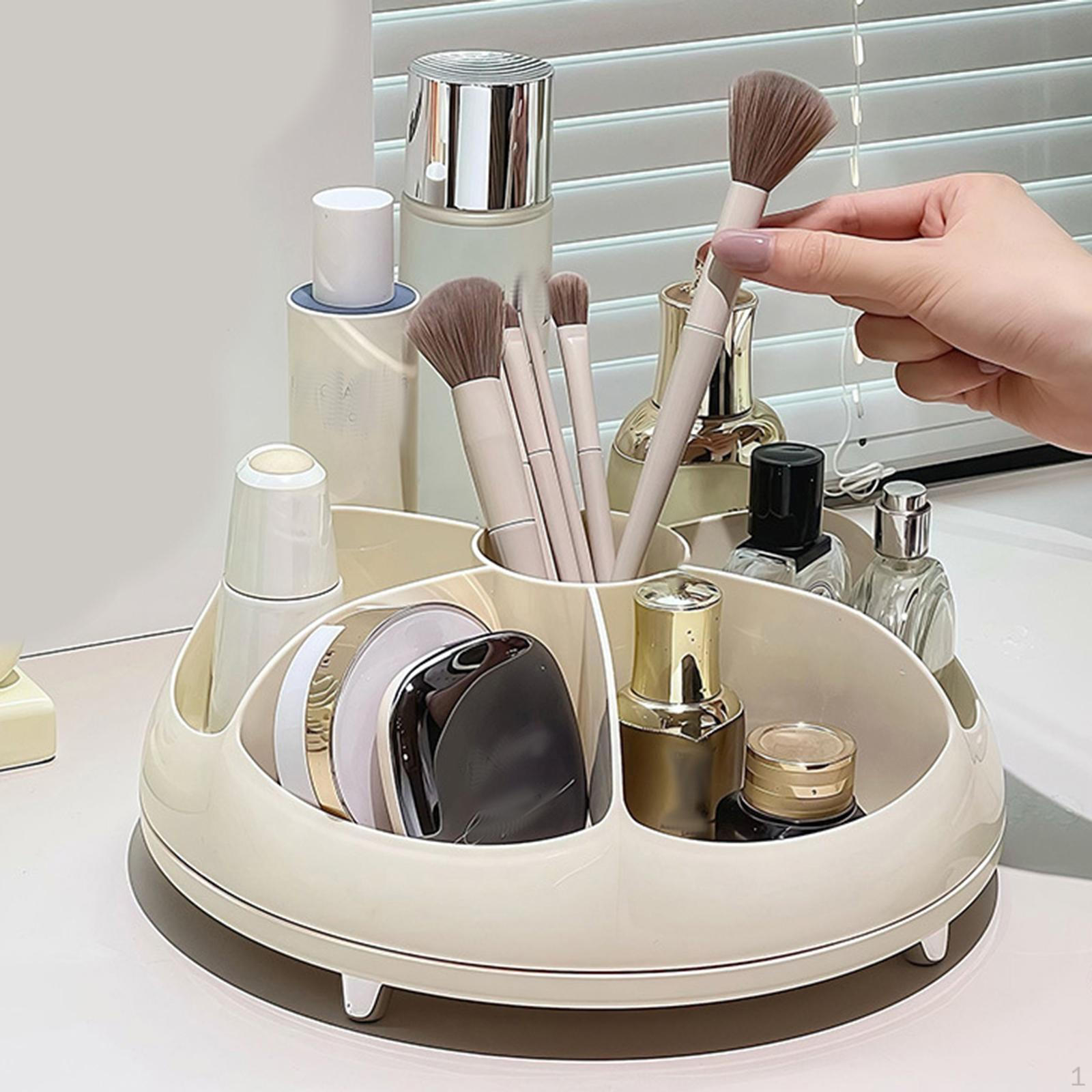 

Подставка-органайзер для макияжа, кейс для кистей и блесков для губ для туалетного столика