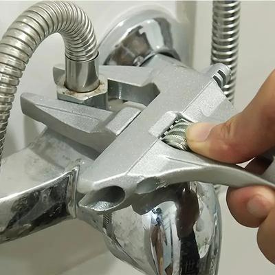 6-68mm Universal Reparaturset Badezimmer Handwerkzeuge Große Öffnung Rohrzange Mutter Schlüssel Verstellbarer Schraubenschlüssel Badezimmer Reparaturwerkzeug