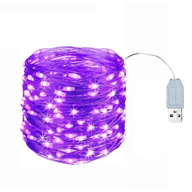 Copper Wire USB LED String Lights Garland Fairy String Light for Holiday Christmas Wedding Party Garden Patio Lights Decoration