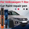 For Volkswagen T-Roc 2017-2025 A1 Paint Repair Brush Touch Up Scratch Remover DIY Auto Accessories Black White Gray Blue Silver