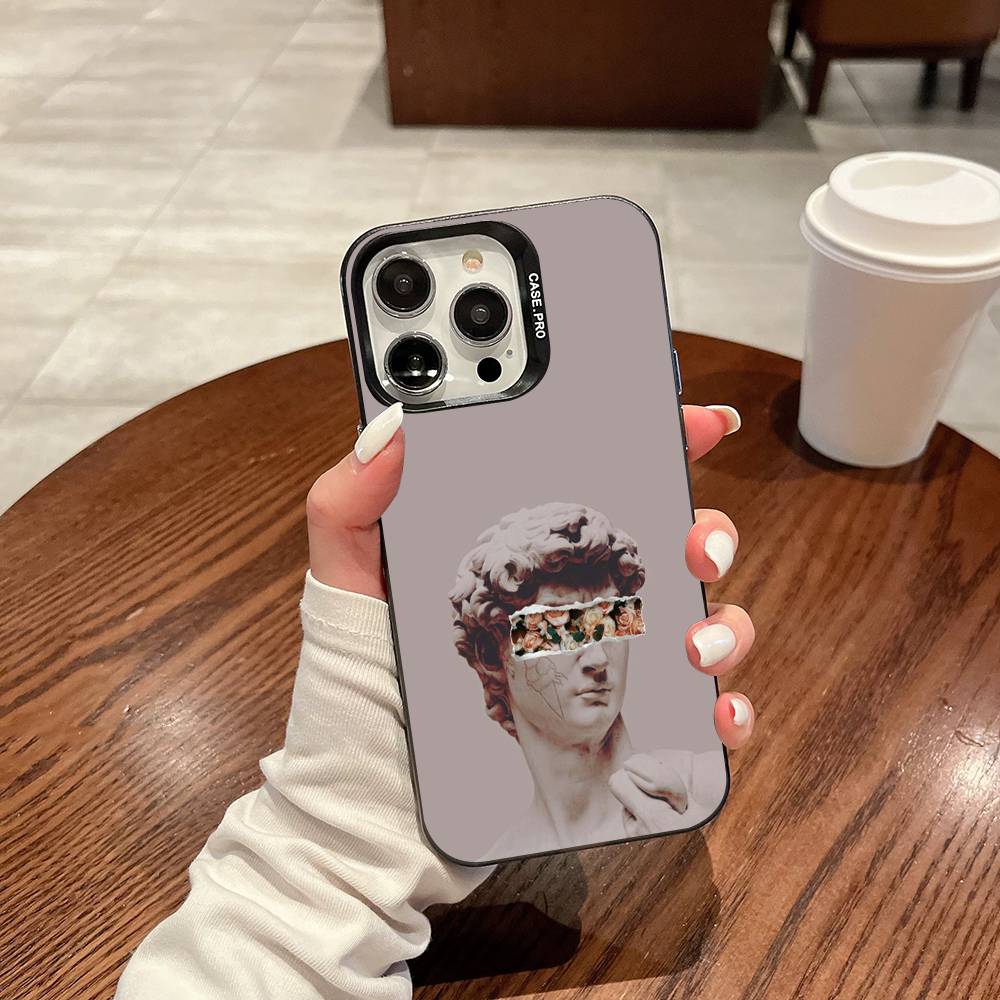 Aesthetic David Phone Case For IPhone 17 16 15 14 13 12 11 Pro MAX Matte Shockproof Back Anti Fall Matte Cover