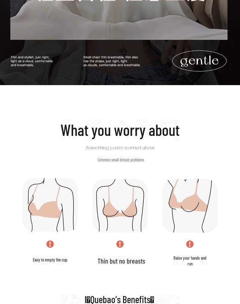 French Lace Rabbit Ears Underwire Bra Set - Anti-Sagging, Soft Gathered Style for Big & Small Busts