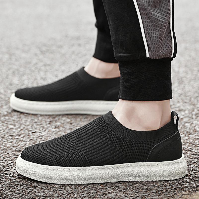 Męskie buty casualowe z siateczki, letnie, lekkie sneakersy, męskie buty do chodzenia na zewnątrz, oddychające wsuwane męskie mokasyny, męskie płaskie buty do wszystkiego