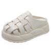 Platform Sandals Women's Summer 2025 New Woven Baotou Pig Cage Shoes Fashionable Versatile Height-increasing Muffin Roman Cool Slippers