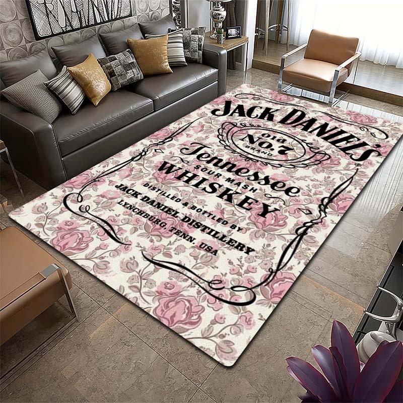 2026 new multi size J-Jack D-Daniels printed carpet yoga mat home decoration living room bedroom anti slip area carpet gift