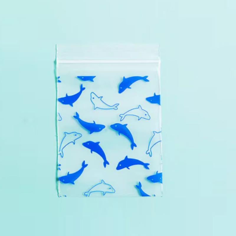 Thickened Self Sealing Tote Cartoon Photo Jewelry Packaging Sack Cute Colored Plastic Packaging Handheld Account Decoration and Sorting Bag