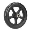Wheelchair Wheel Replacement 16cm PU Walker Caster Accessory with Ball Bearing Black