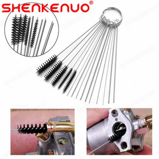 Carburetor Carb Jet Bong Cleaner Cleaning Tool Kit Case Set For Motorcycle ATV