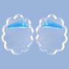 Lace Forefoot Pad Flip-Flops: Self-Adhesive, Size-Adjustable, Anti-Slip, Shock-Absorbing Half-Size Granule Pads.
