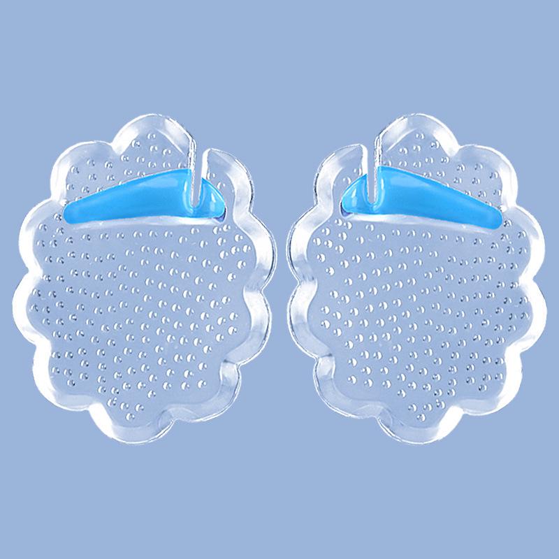 Lace Forefoot Pad Flip-Flops: Self-Adhesive, Size-Adjustable, Anti-Slip, Shock-Absorbing Half-Size Granule Pads.