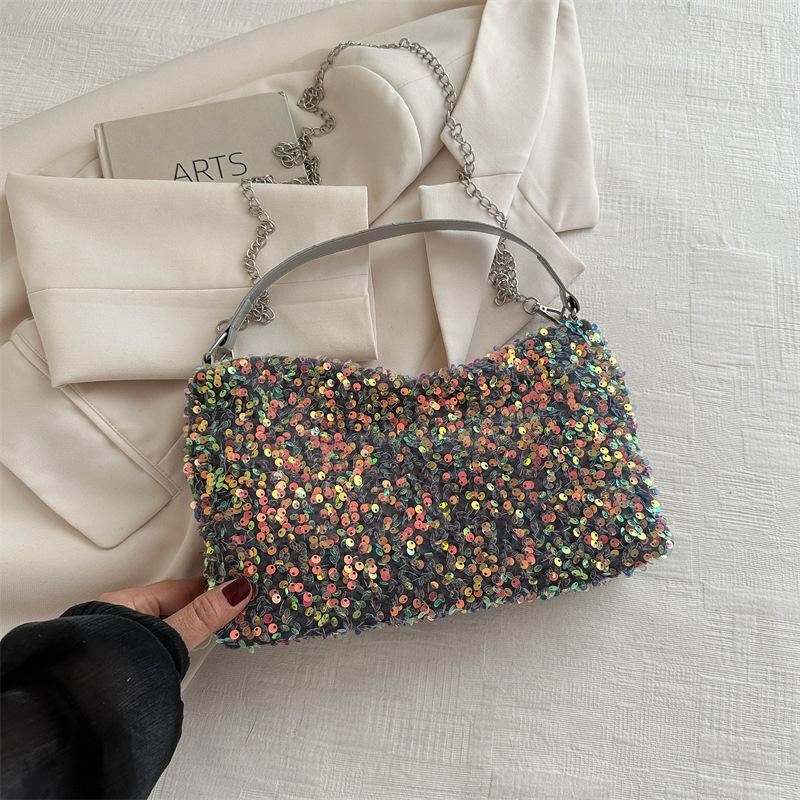 

Весенняя новая модная и стильная текстурная сумка-цепочка на одно плечо, простая и модная сумка-тоут большой вместимости