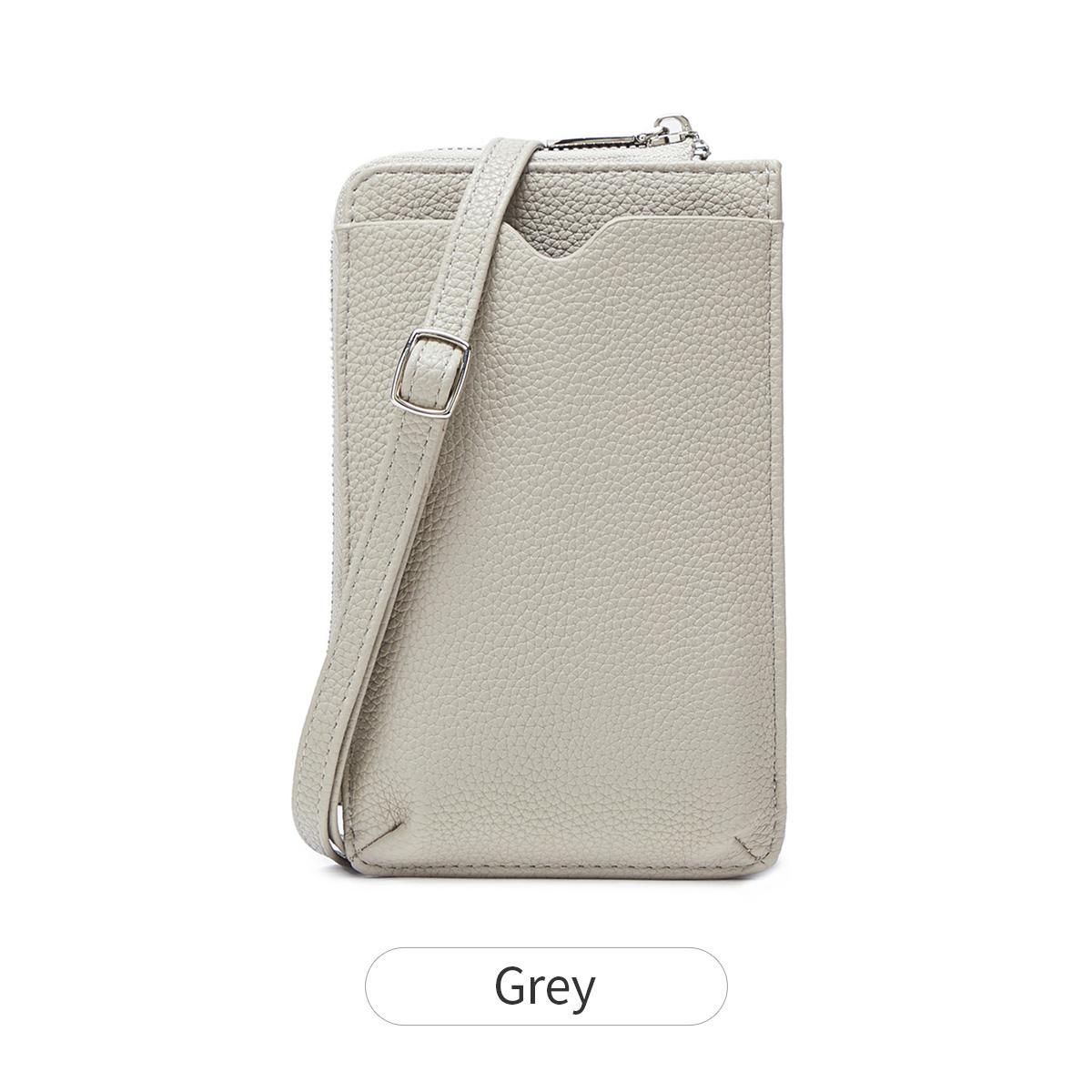 

Classic Fashion Women s Crossbody Phone Bag Simple Elegant Designer Shoulder Bag Litchi Pattern Solid Color Handbag Coin Purse