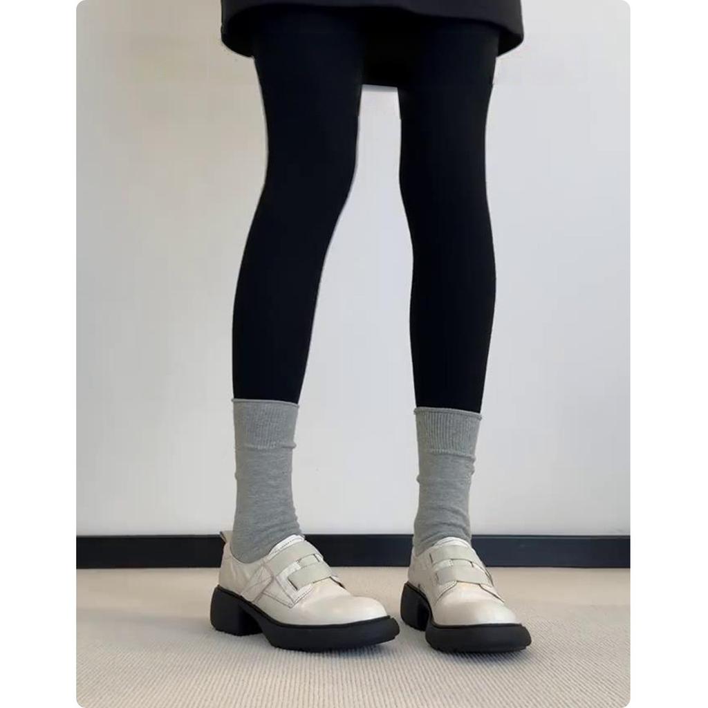 Platform Loafers Women's 2025 Autumn New Retro Fashion Versatile High Heel British Style Small Leather Shoes Single Shoes