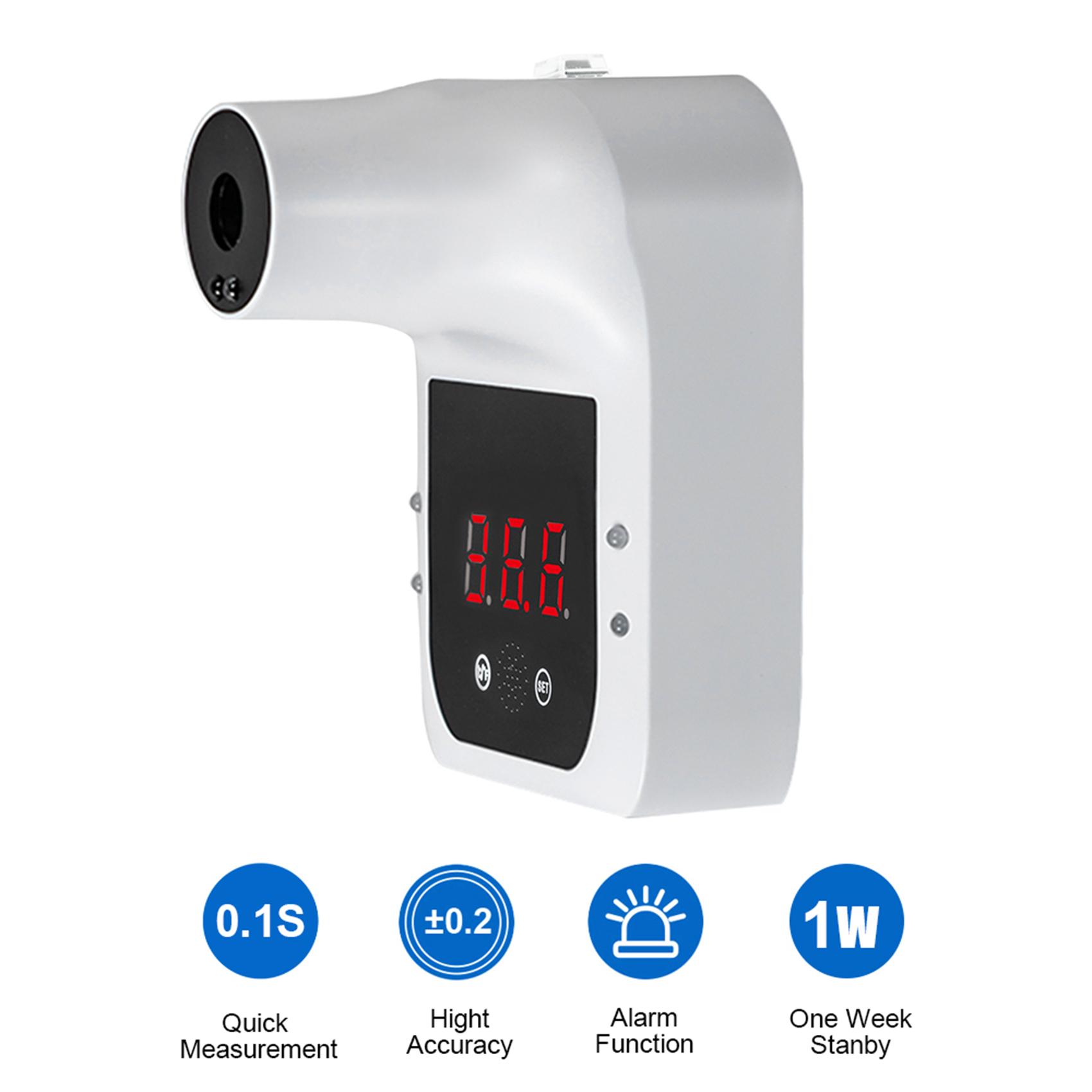 

Бесконтактный цифровой инфракрасный термометр для лба, настенный, для самообслуживания, 0,5 с, быстрый тест с