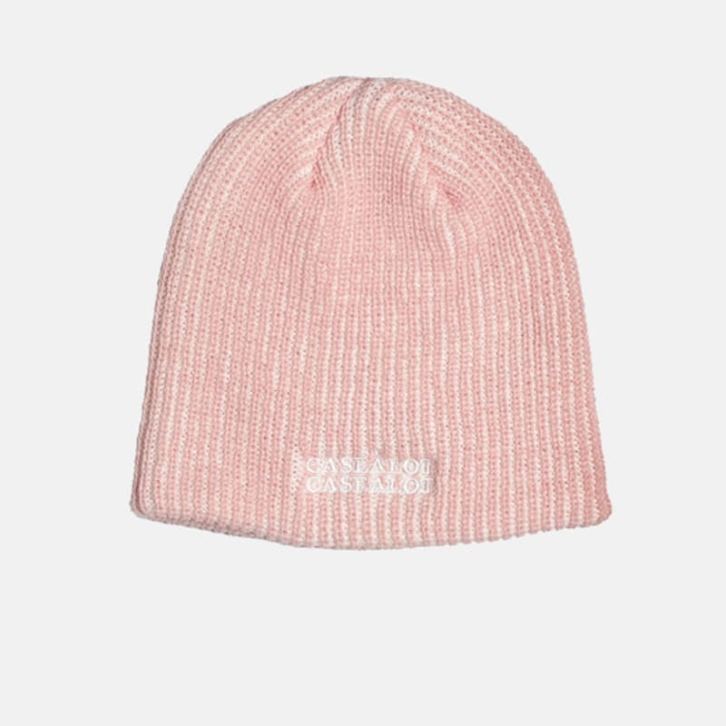 CASE A LOT LOGO TWO TONE BEANIE - BABY PINK