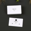 Smiley Face 2-Hole Earring Display Card - High-End Ins Style Cardboard Packaging