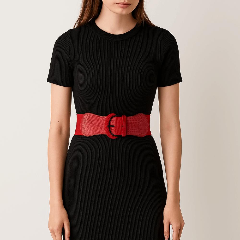 Cloth Stretchy Cummerbunds Leopard Print Wide Waist Belt Slimming Female Waistband Dress