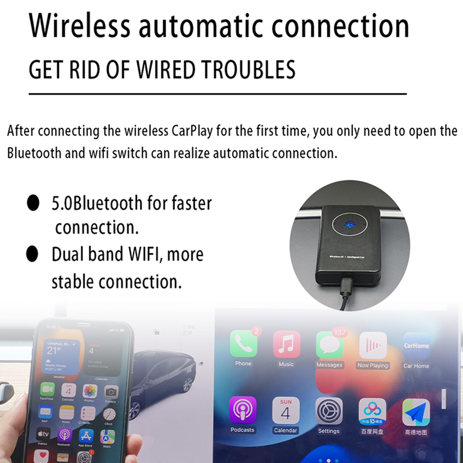

Беспроводной адаптер CarPlay для модели 3/Y/X/S IOS Car Play Wireless Dongle