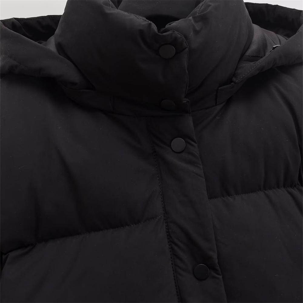 Autumn New Women's Fashion French Niche Loose and Versatile Hooded Short Jacket Short Bread Jacket Cotton Jacket