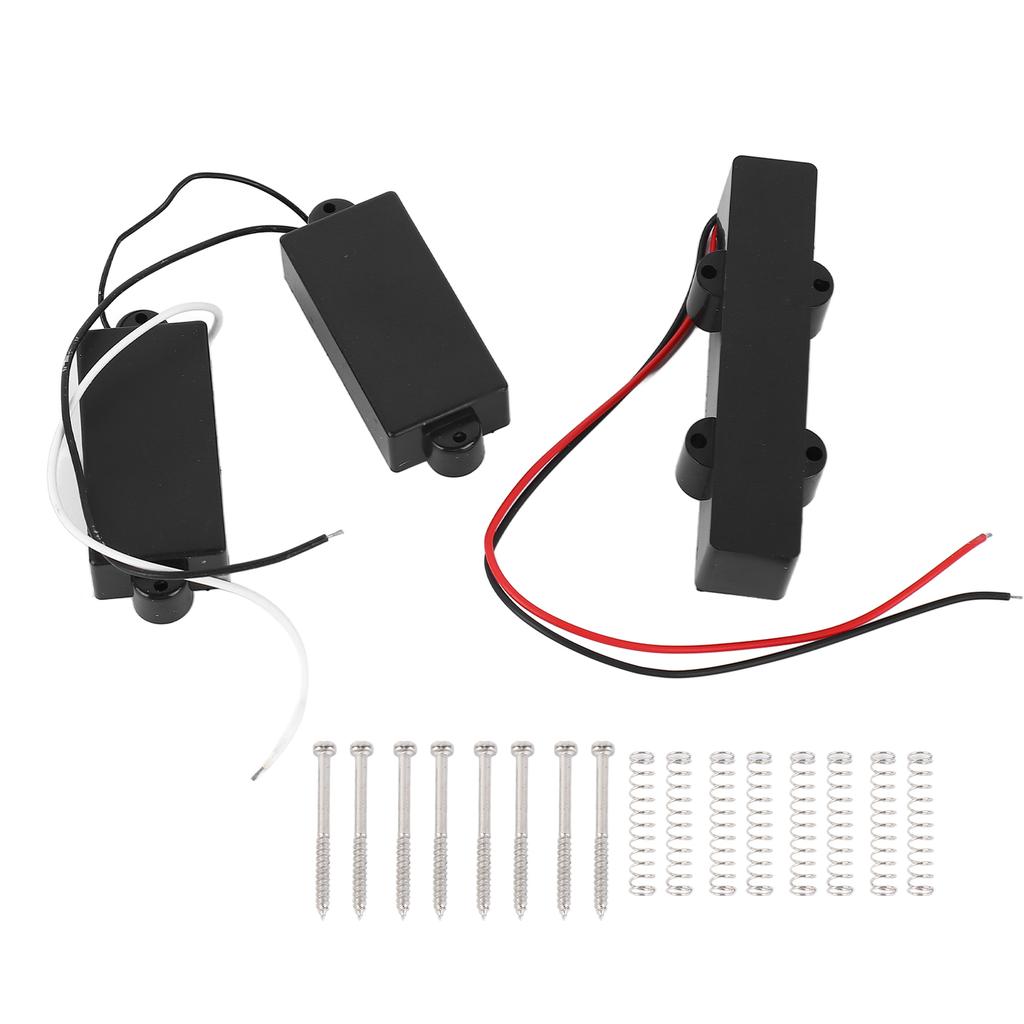 Closed Electric Bass Pickups Low Noise Powerful Output Guitar Enclosed Pickup Set Musical Instrument Accessories