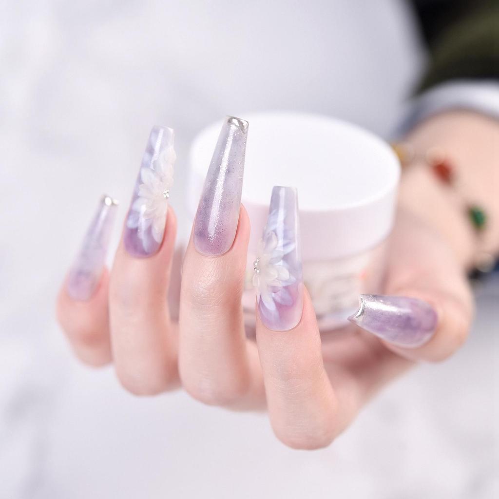 kads 25g/120g Pink Clear White Translucent Nail Art Acrylic Powder Carving Extension French Nail Crystal Polymer Powder