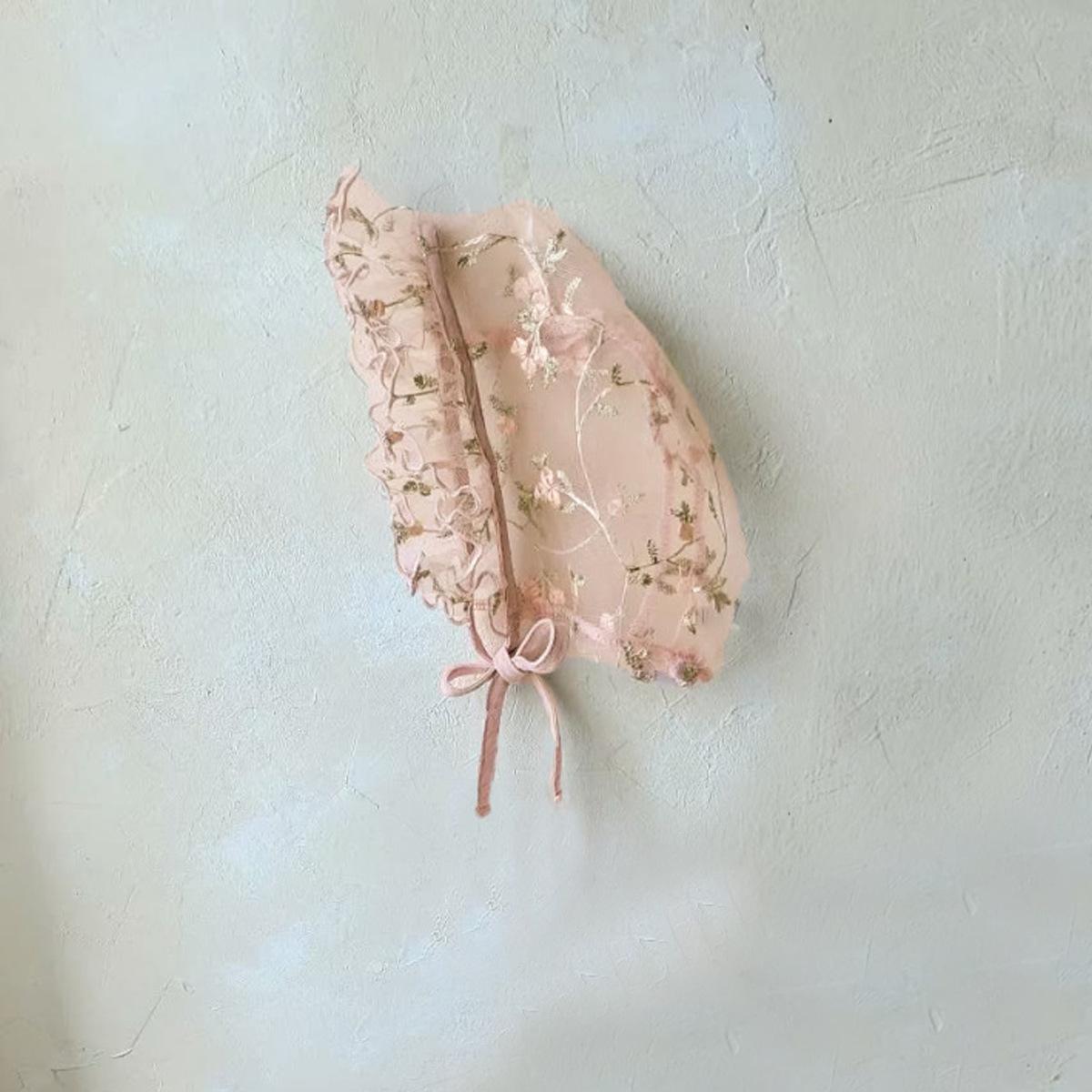 Letnia Sukienka Księżniczki dla Dziewczynek z Francuskim Haftem Kwiatowym i Siateczkową Spódniczką One Size beige