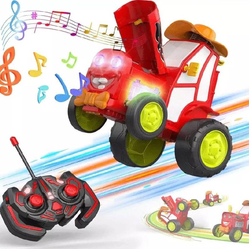 Remote Control Cars Crazy Jumping Car Toy Lights Music Early Toys Education