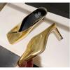 High Heel Pumps Female Shoes for Women Mules Flip Flops New In Casual Slides Summer Outside Concise Ladies Sandals