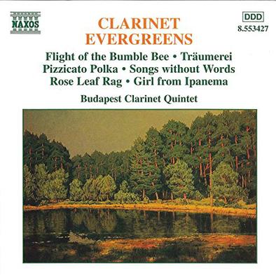 CD BUDAPEST CLARINET QUINTET - Clarinet Evergreens 8553427 Naxos 1997 Japan Classical Used