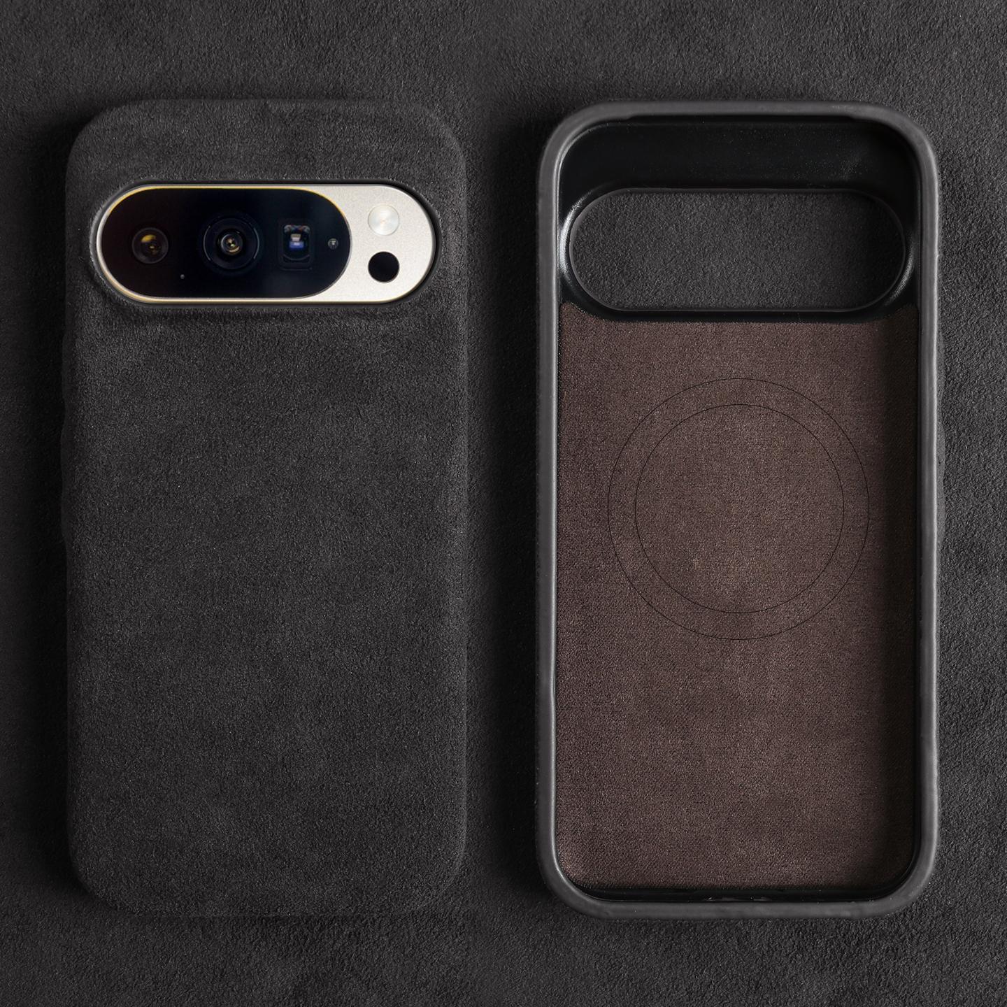 Alcantara Premium vāciņš Google Pixel 9