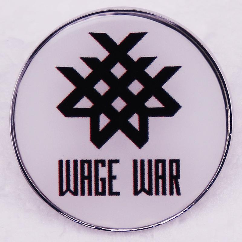 American Metal Band Pin Badge - Music Theme Accessory