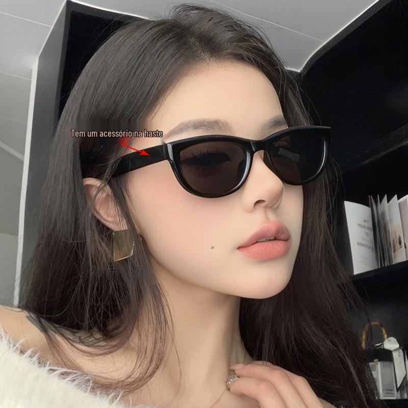 Women's Cat Eye Oval Frame Sunglasses - Stylish UV Protection Eyewear