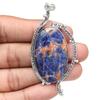 Necklace Sodalite Gemstone Handmade Jewelry 3"
