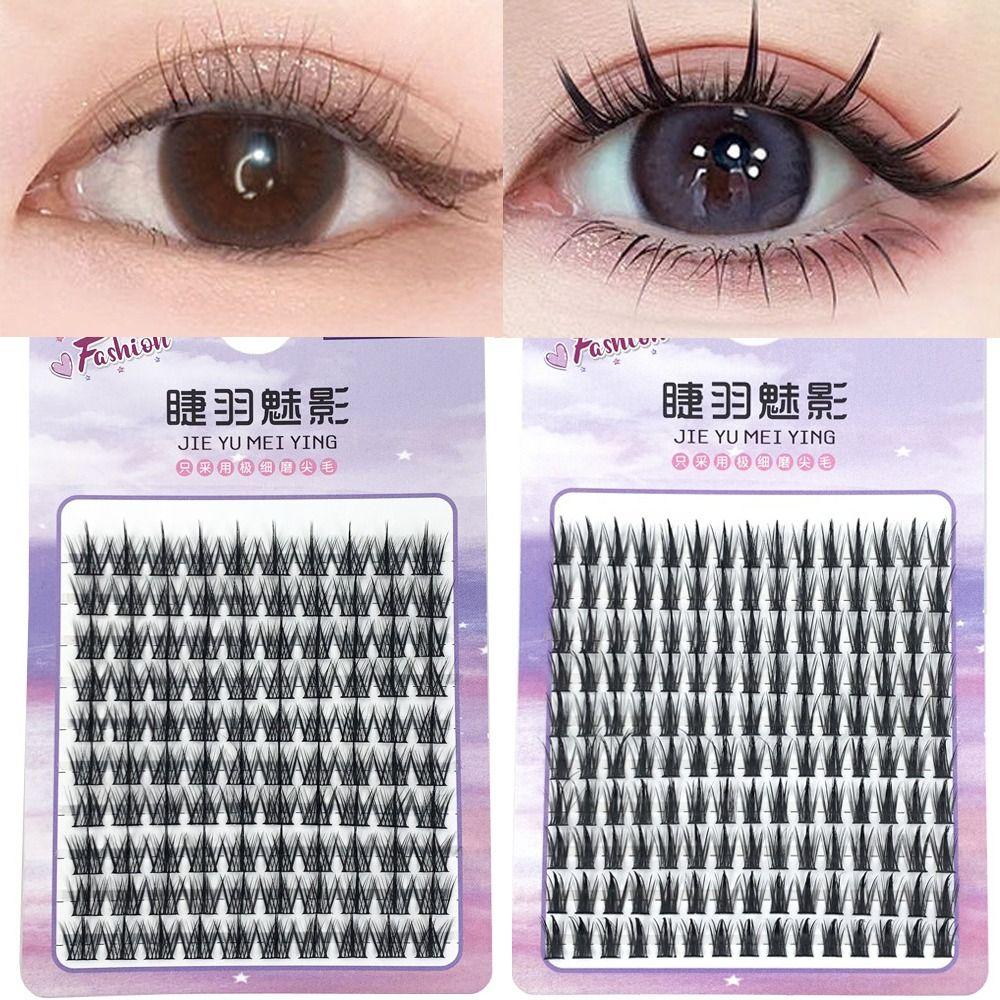 

Длинные кластерные ресницы, густые ресницы манга, женские модные накладные ресницы дома