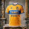 Season 2026 Tigres UANL Football Jersey Men Summer New 3D Print Sports Football T-shirt Breathable Quick Drying FamilyMatching