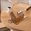 Decorative House-Shaped Tissue Dispenser, Toilet Paper Holder, Facial Organizer for Bedroom Or