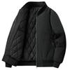 Men's Thickened Cotton Baseball Collar Jacket - Windproof American Workwear Style, Warm Autumn/Winter Outerwear